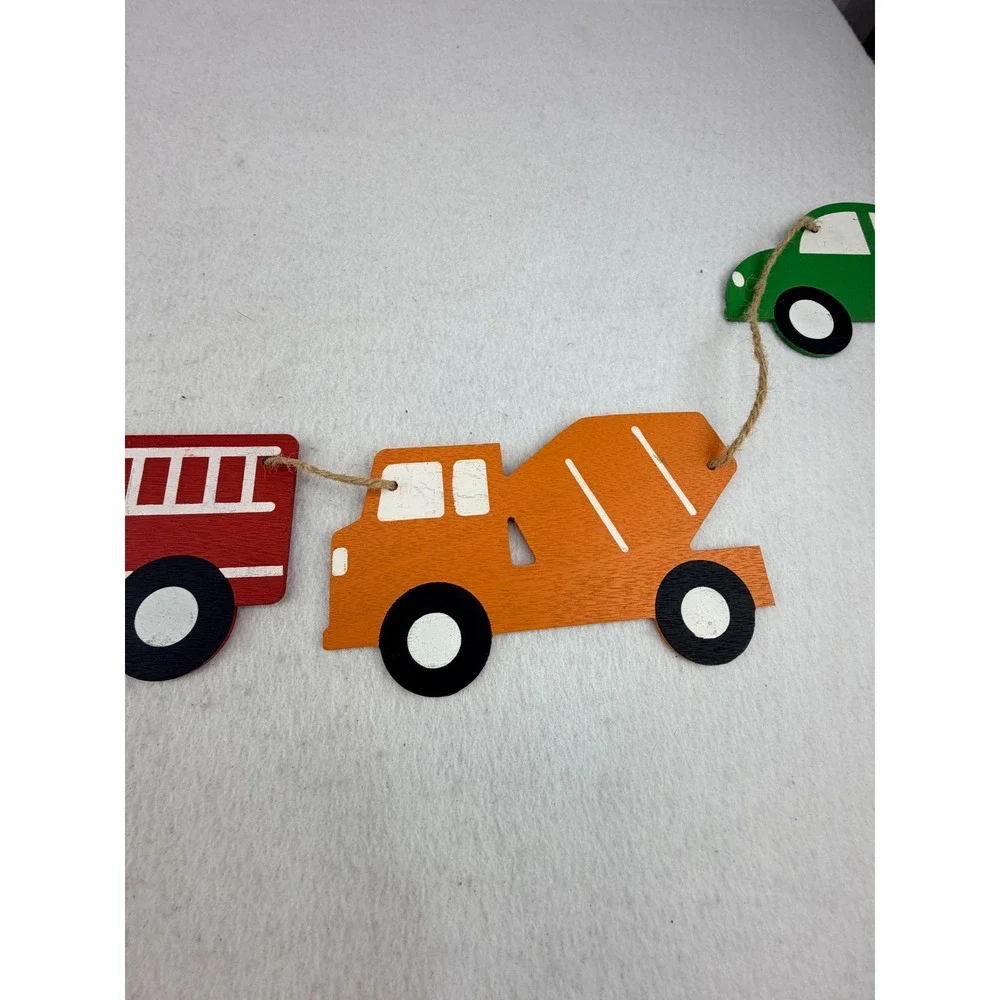Hobby Lobby Wooden Cars Trucks Garland Kids Room Nursery Decor Vehicle Banner